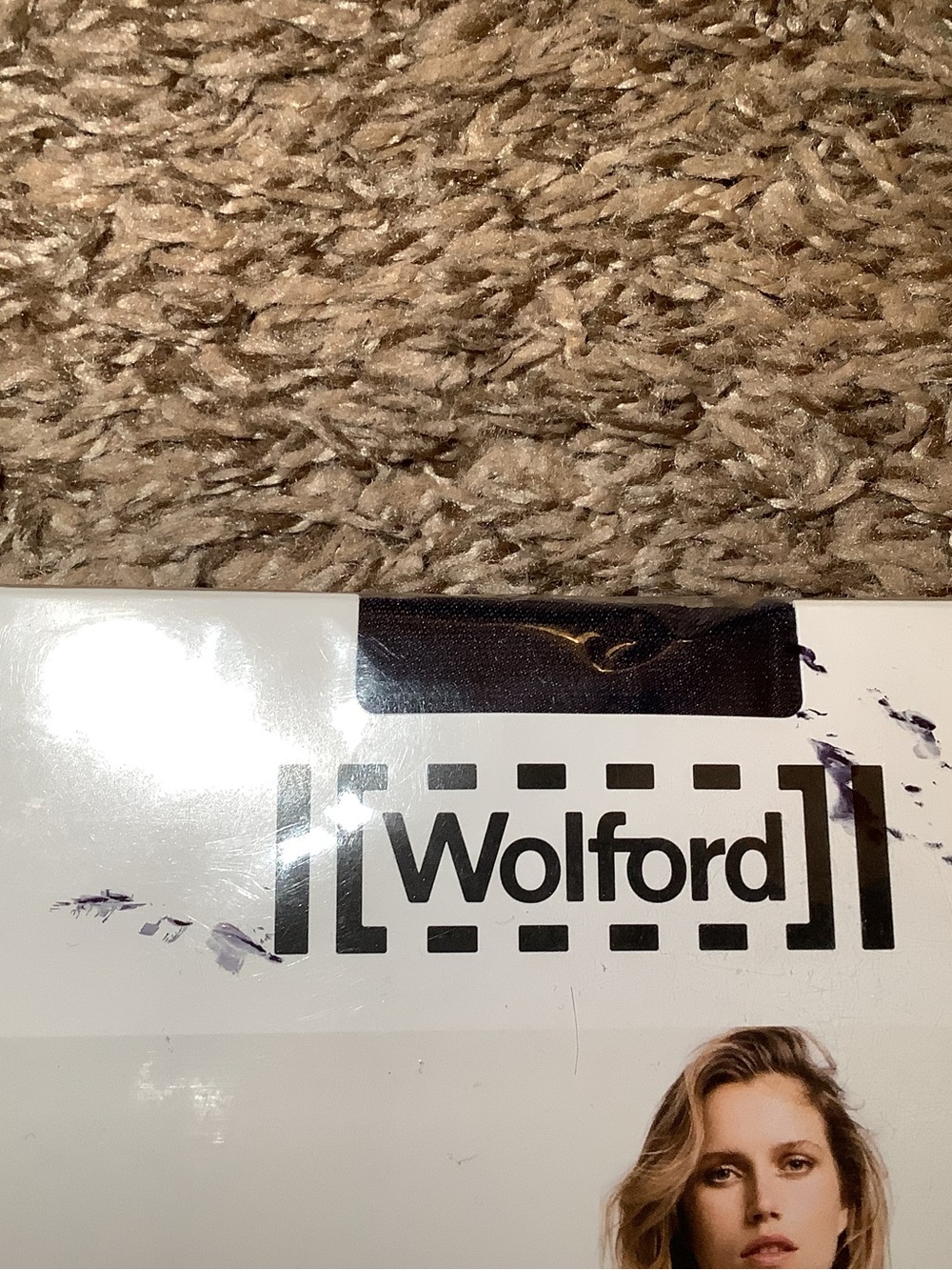 Wolford neon 40 tights, semi sheer, color sapphire blue, size: M - Picture 4 of 9